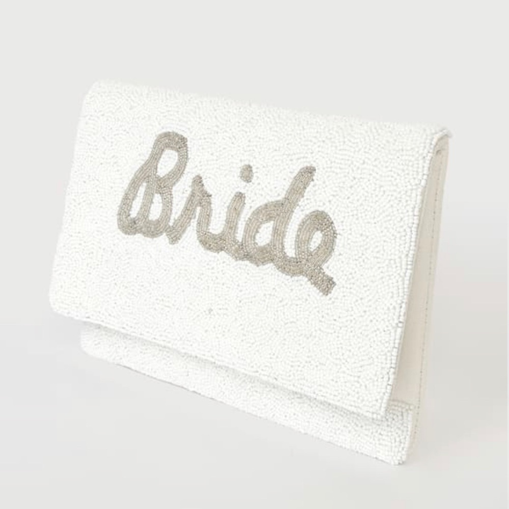 Lulus Bride Beaded Clutch